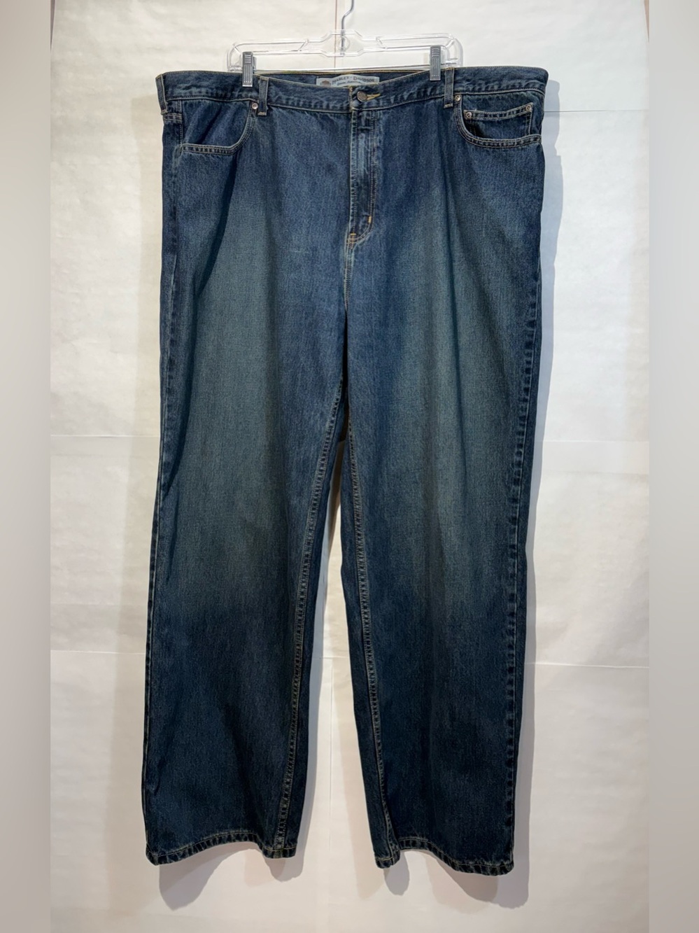 Harley-Davidson Men's Jeans 46x32 Classic Relaxed Straight Leg Blue 99029N-10VM